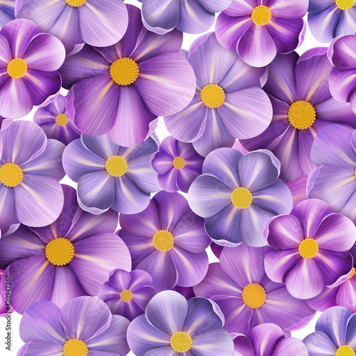 Summer floral seamless pattern. Flower background