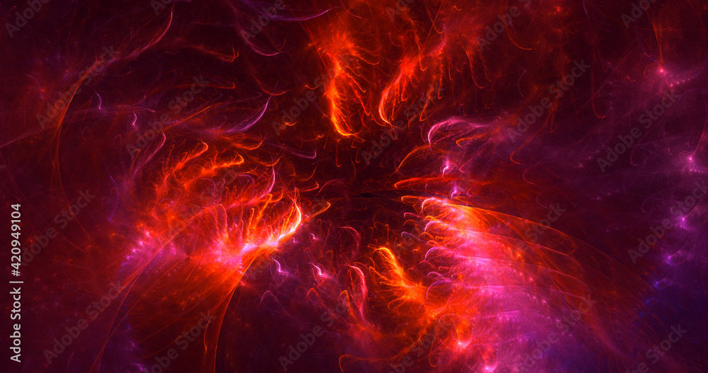 3D rendering abstract multicolor fractal light background 3D rendering abstract multicolor fractal light background