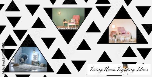 Collage of different interi...