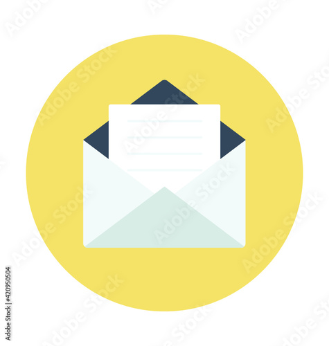 Inbox Colored Vector Icon