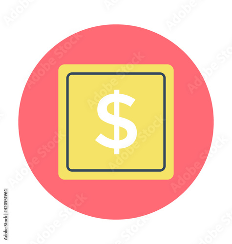 Dollar Colored Vector Icon