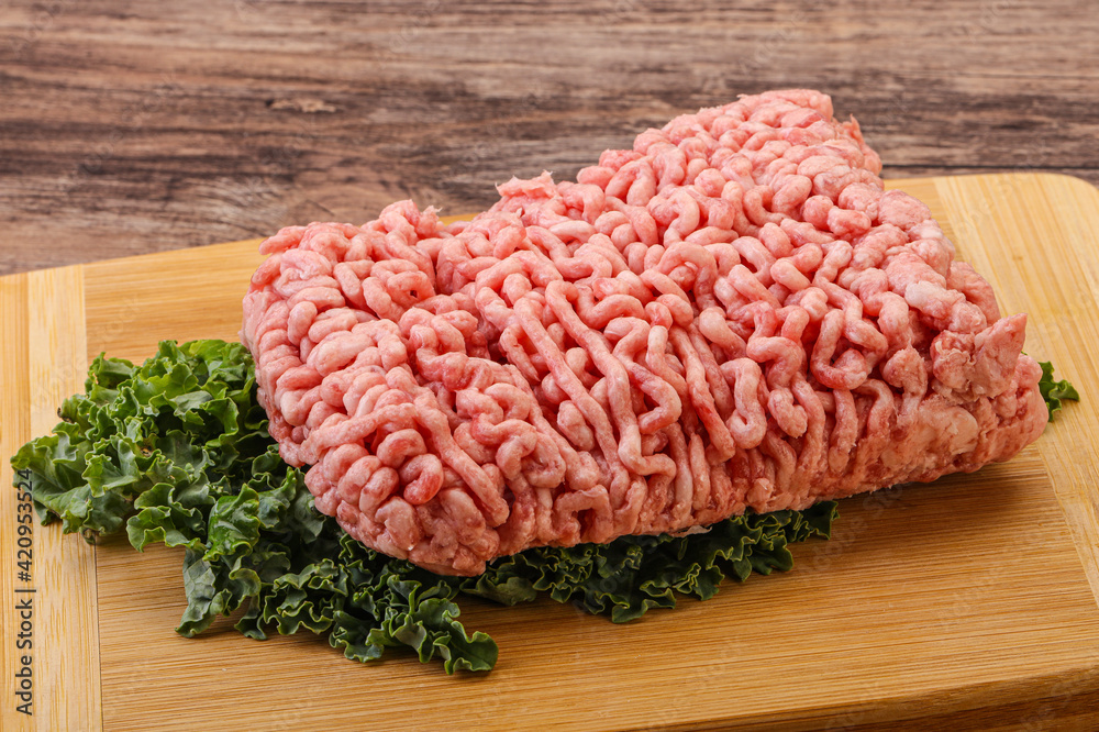 Raw pork minced meat for cooking Raw pork minced meat for cooking