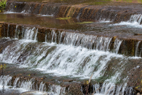 A weir on the River in Bo Kluea District  Nan Province  Thailand.