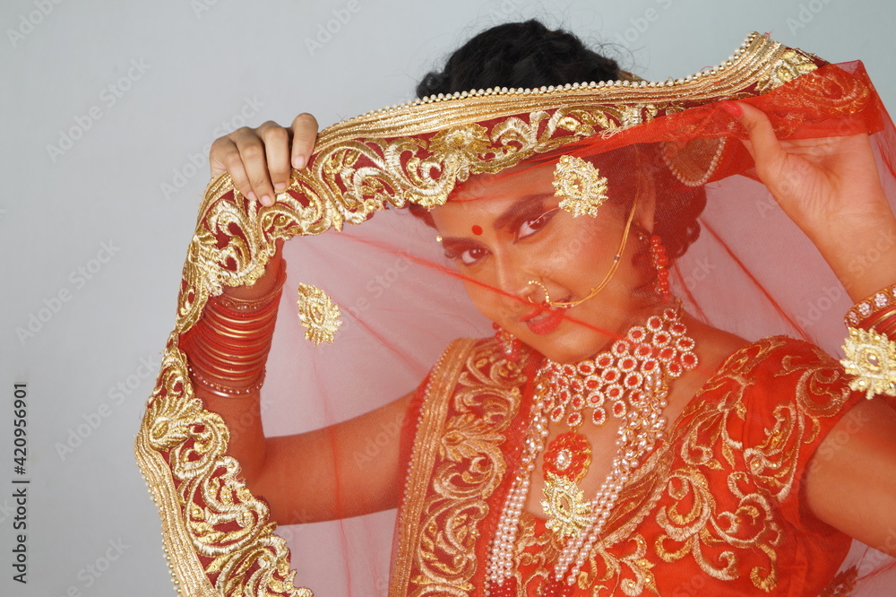 Indian BRIDAL Makeup , Bridal makeup hairstyle , Latest Indian bridal makeup .
