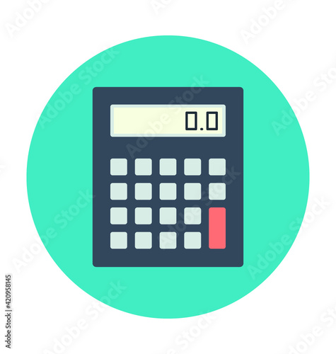Calculator Colored Vector Icon