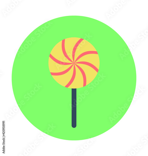 Lollipop Colored Vector Icon