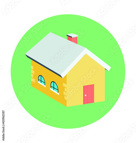 House Colored Vector Icon
