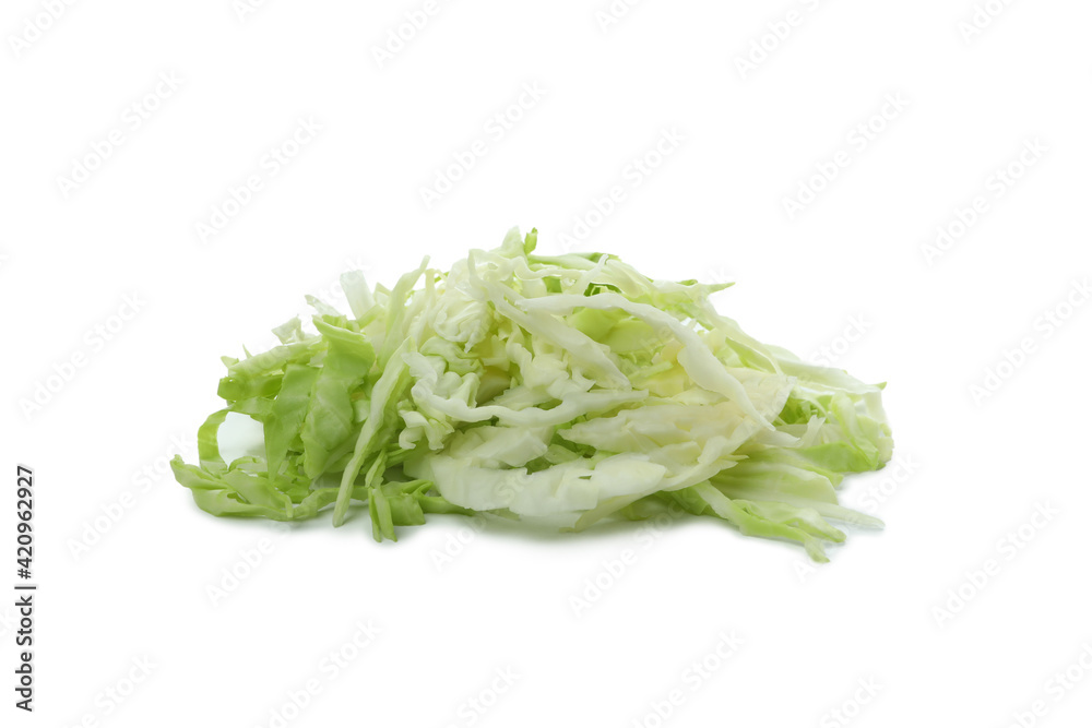 Fresh sliced cabbage isolated on white background Fresh sliced cabbage isolated on white background