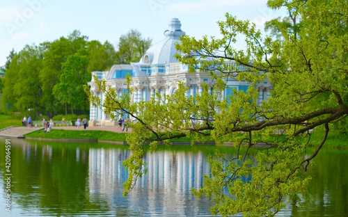 Summer Grotto Pavilion in Catherine Park, Pushkin (Tsarskoye Selo), Saint Petersburg, Russia