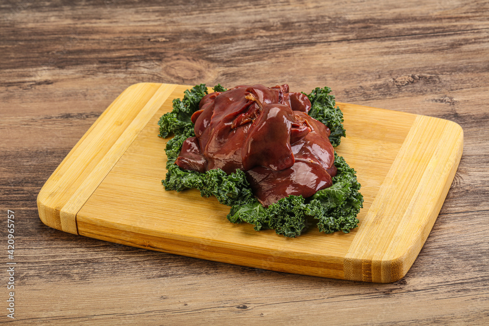 Raw chicken liver for cooking Raw chicken liver for cooking