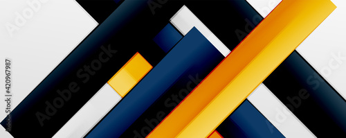 Wallpaper Mural Color abstract lines trendy geometric background for business or technology presentation, internet poster or web brochure cover, wallpaper Torontodigital.ca