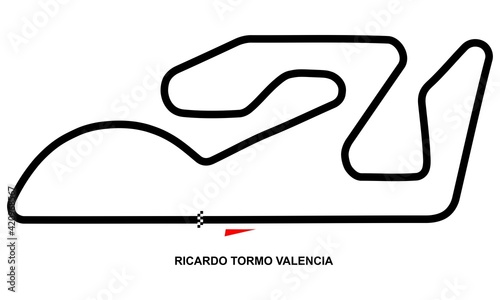 valencia race circuit map. RICARDO TORMO VALENCIA