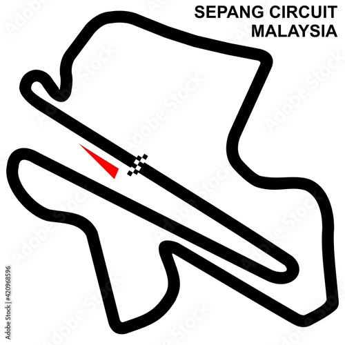 sepang race circuit map