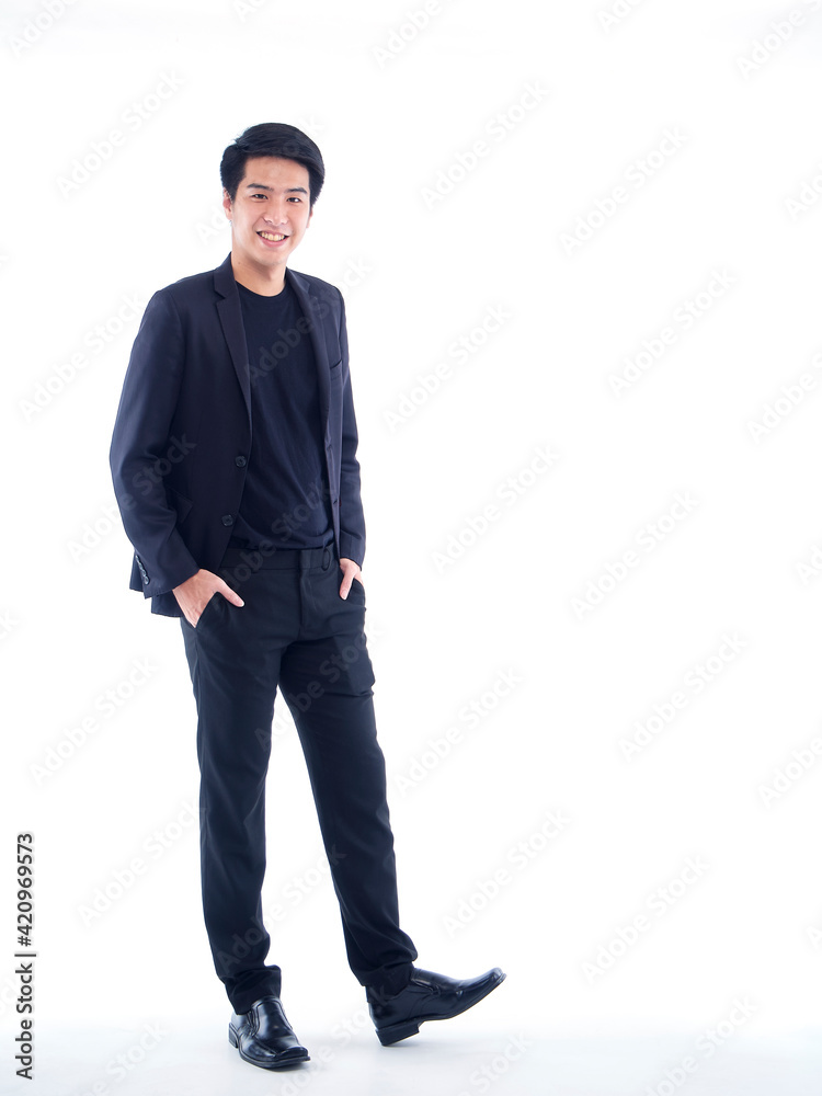Young businessman on white background Young businessman on white background