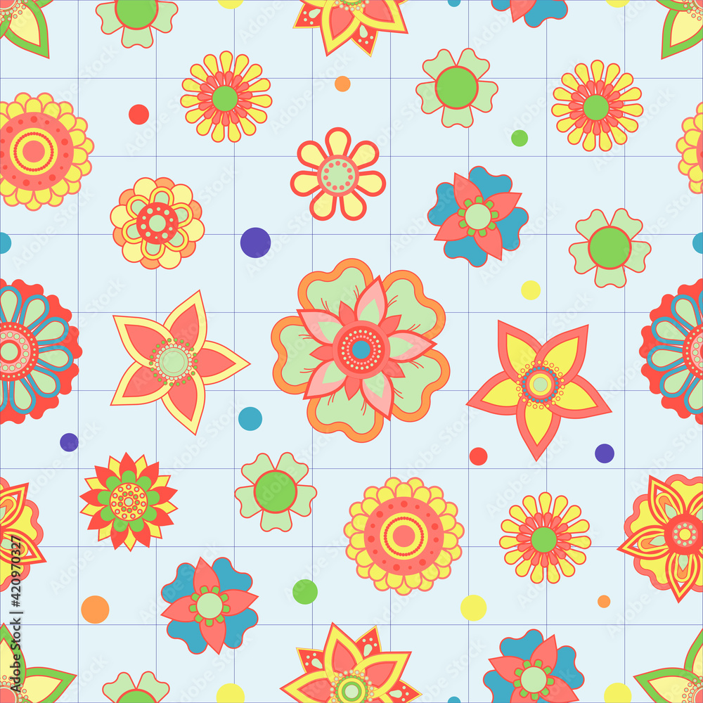 Modern linear geometric floral ornament seamless vector pattern design. Room wallpaper. Textile and fabric design Modern linear geometric floral ornament seamless vector pattern design. Room wallpaper. Textile and fabric design