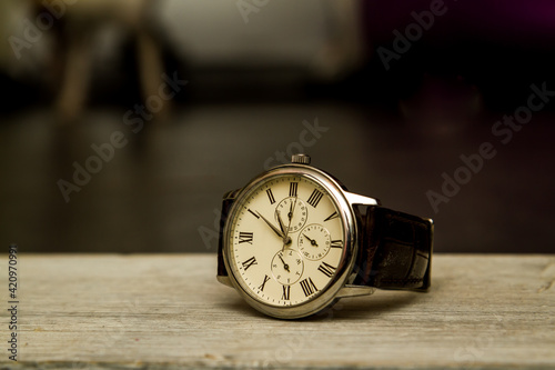 old pocket watch, Elegant men's hand watch, business meeting, wrist watch.