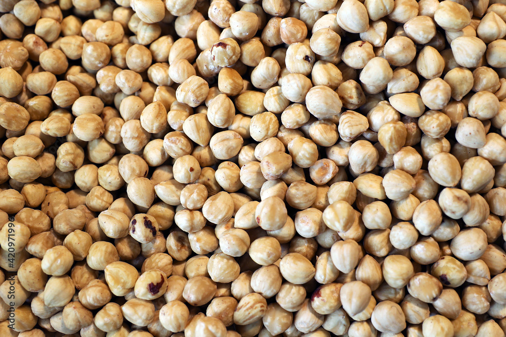 full frame shot of fresh hazelnut full frame shot of fresh hazelnut