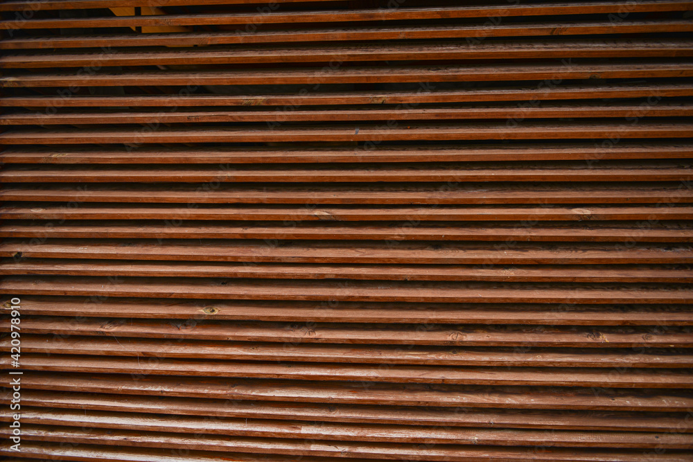 wooden blinds on the window wooden blinds on the window