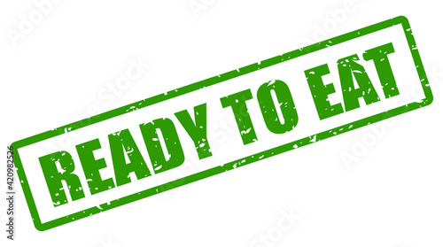 Ready to eat rubber stamp