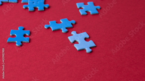 blue puzzles, textures and background © Аркадий Коробка