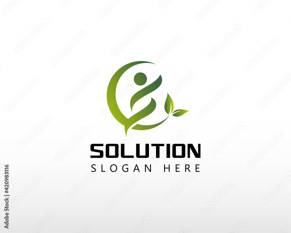 solution logo nature solution design creative beauty simple solution logo nature solution design creative beauty simple
