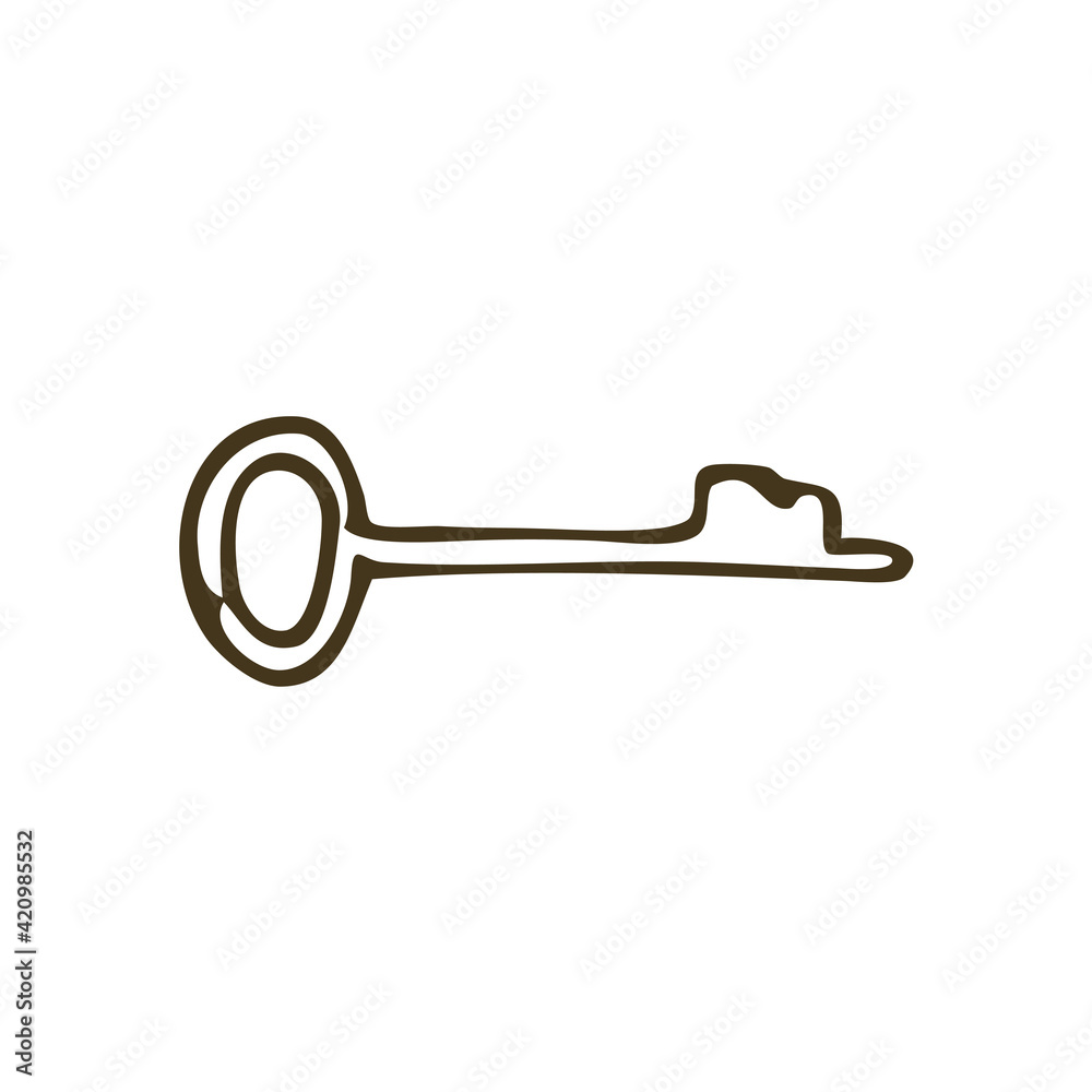 Hand Drawn Key Illustration Hand Drawn Key Illustration