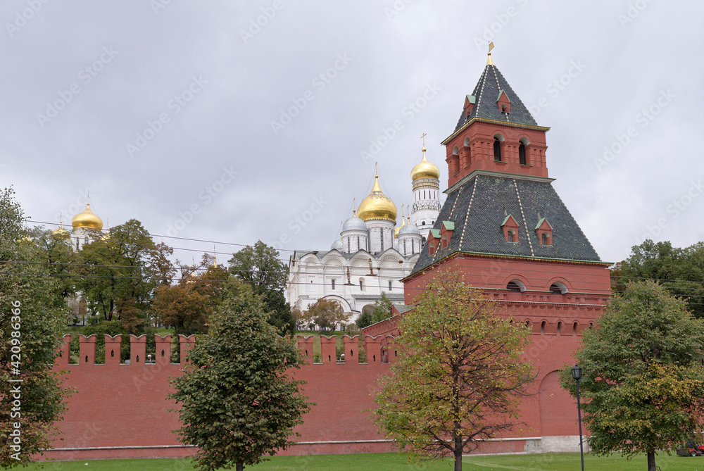 View of the Kremlin in Moscow