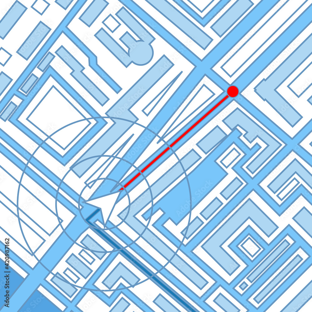 City street road map taxi tracking urban route navigation landmark vector design illustration City street road map taxi tracking urban route navigation landmark vector design illustration