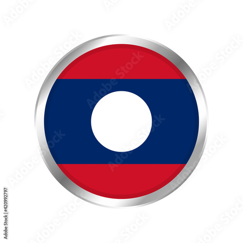 Flag of Laos vector. Flag of Laos symbol vector. Flag of Laos on white background. Free Download Flag of Laos vector. Flag of Laos symbol vector. Flag of Laos on white background. - GFXLoad