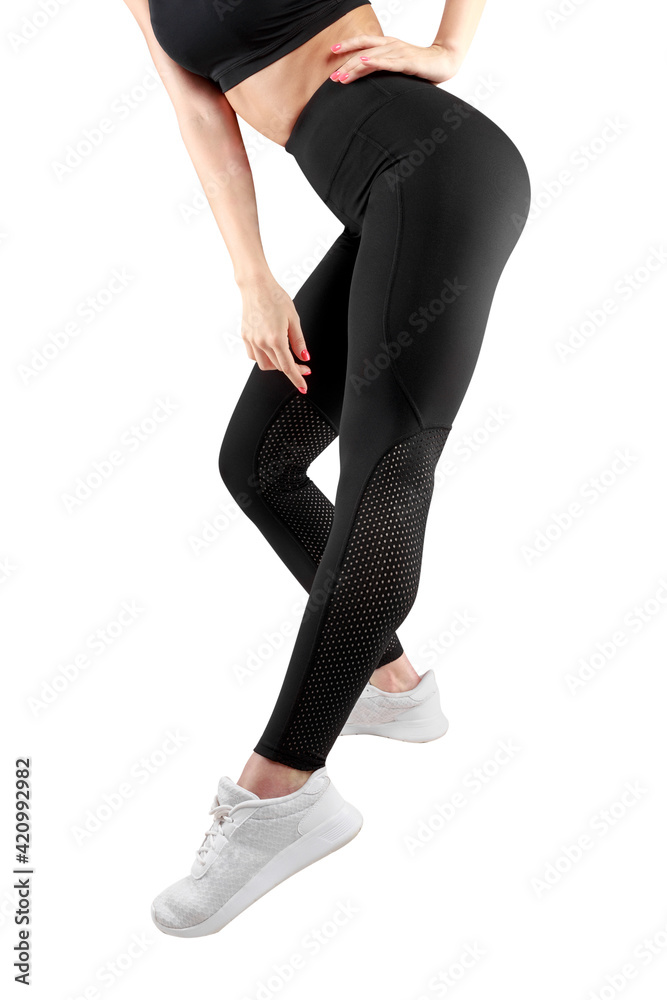 Model Wearing Black Leggings Photos and Premium High Res Pictures - Getty  Images