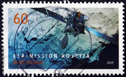 Postage stamp Germany 2019 mission Rosetta photo