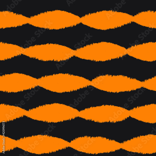 Orange Brush stroke fur pattern design for fashion prints  homeware  graphics  backgrounds