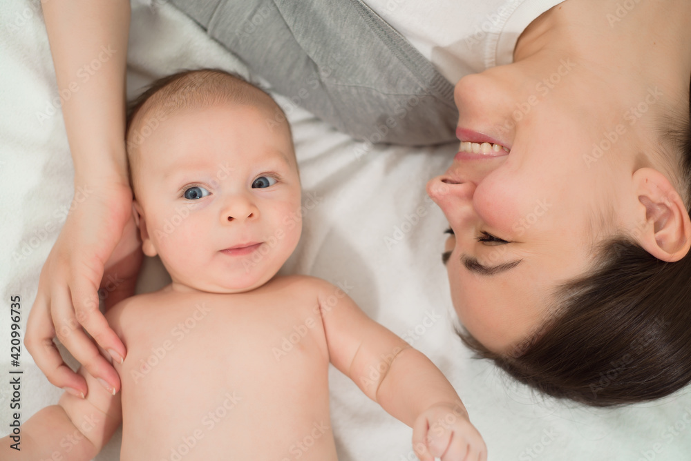 Mother and Baby Newborn Love Emotional Family. Mother and Baby Newborn Love Emotional Family.