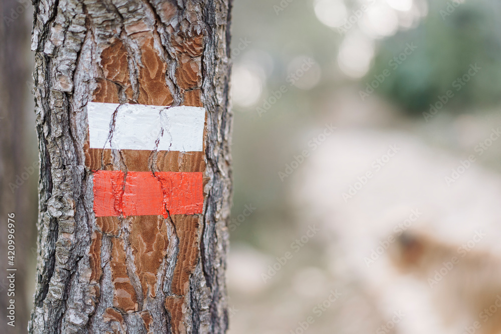 Fototapeta premium Señal de Gran Recorrido