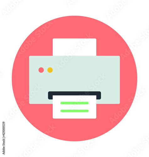 Printer Colored Vector Icon