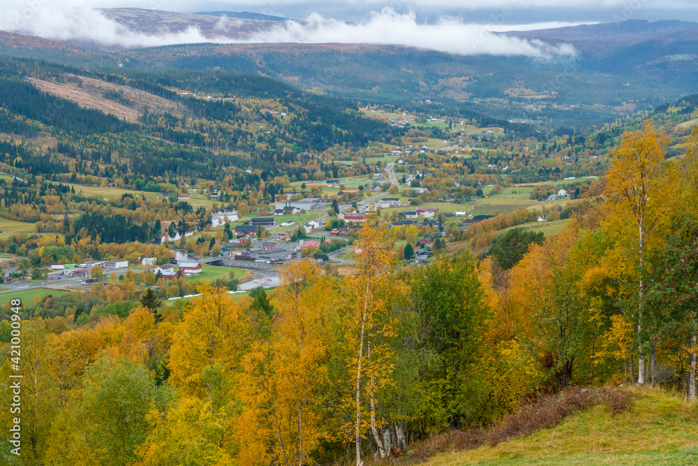 Fototapeta premium View from Aalen in Trondelag, Norway.