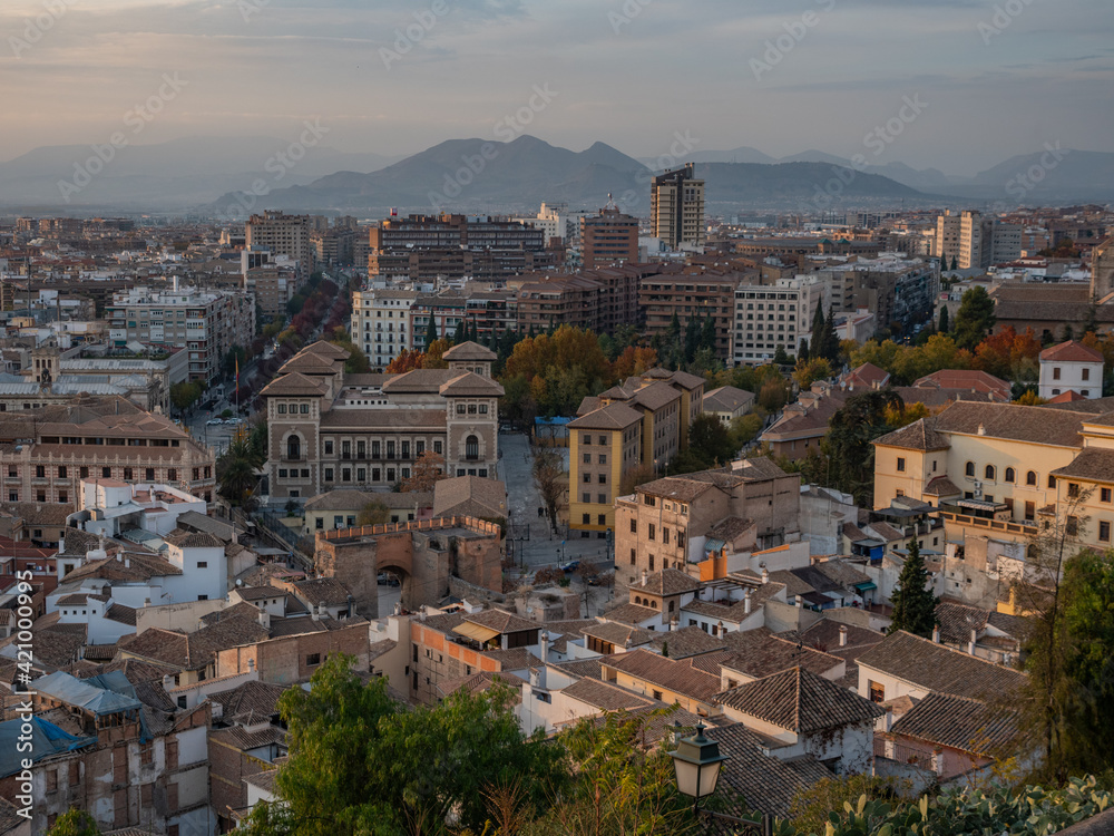 view on to Granada, Spain