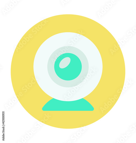 Webcam Colored Vector Icon