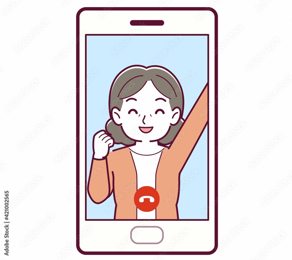 リモートで話す人 リモートで話す人