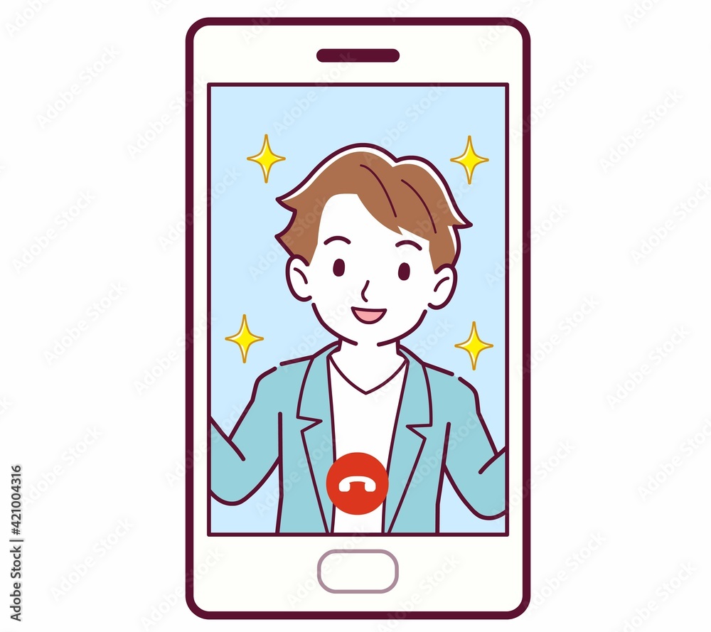 リモートで話す人 リモートで話す人