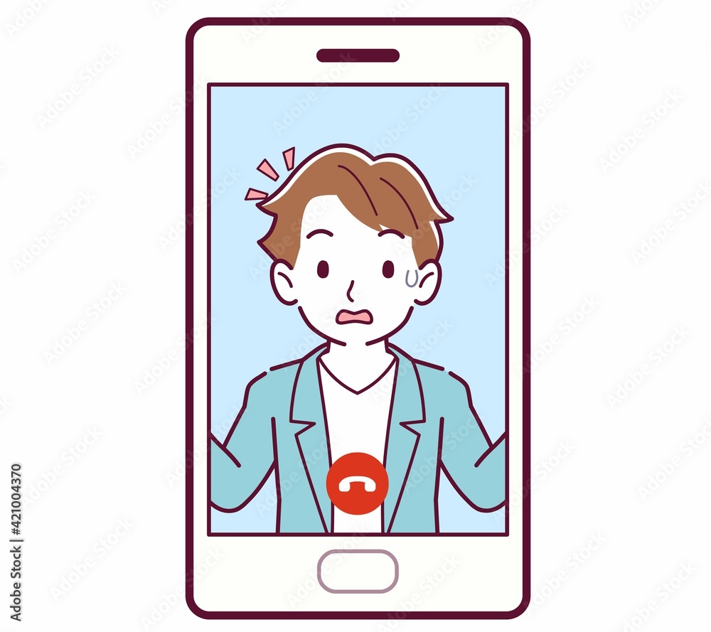 リモートで話す人 リモートで話す人