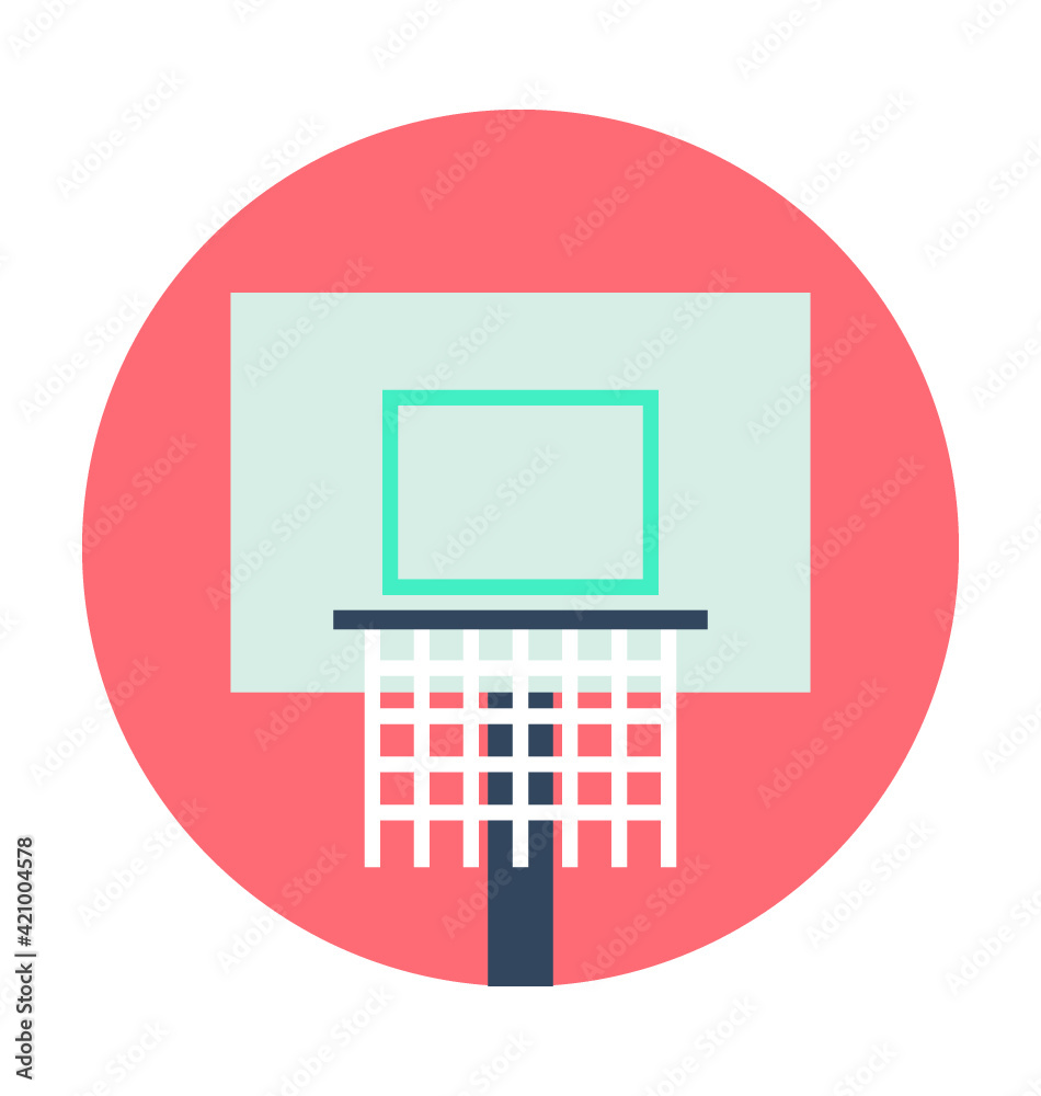 Backboard Colored Vector Icon