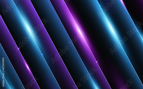 Abstract blue purple neon background