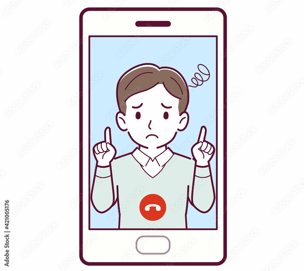 リモートで話す人 リモートで話す人