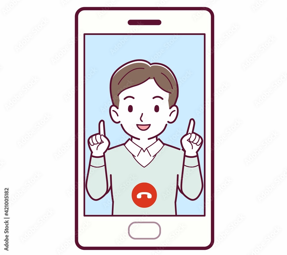リモートで話す人 リモートで話す人