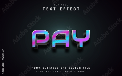 Pay text effects