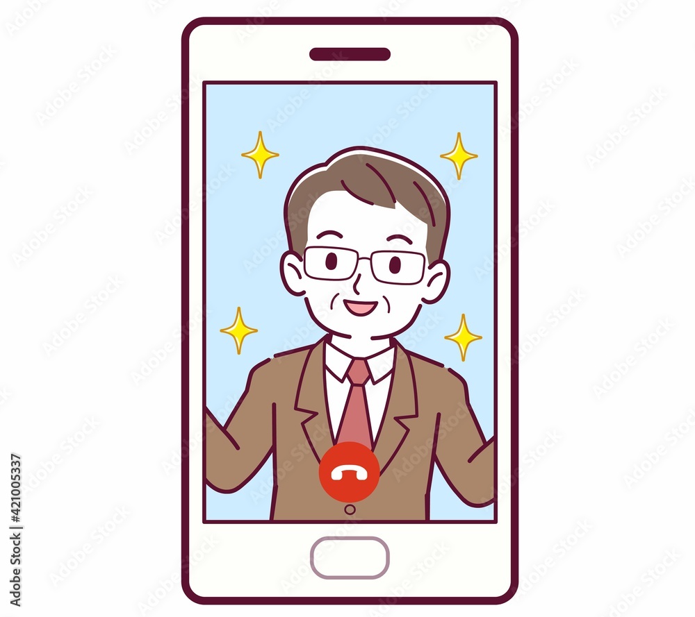 リモートで話す人