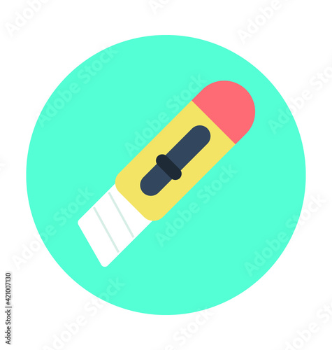 Snap Off Blade Colored Vector Icon