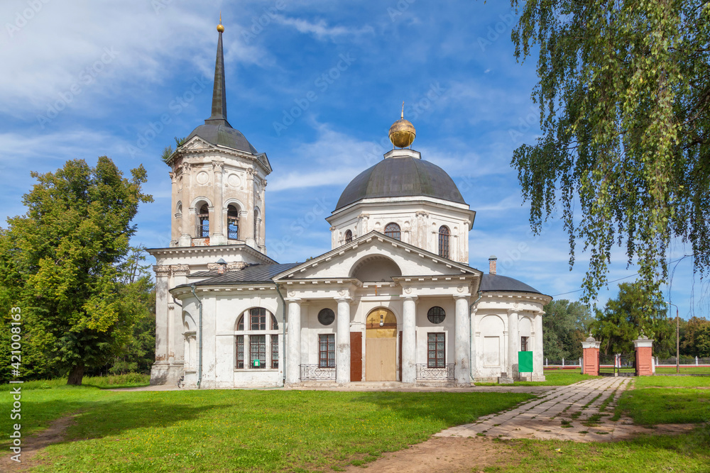 Church of Ioanna Predtechi in historic Goncharov estate in Yaropolets, Russia