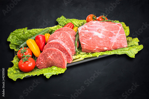 Fresh and raw meat